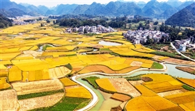 山乡秋景
