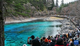 四川九寨沟景区“淡季不淡”