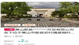 安徽一景区收费权和不动产等2亿元起拍后流拍