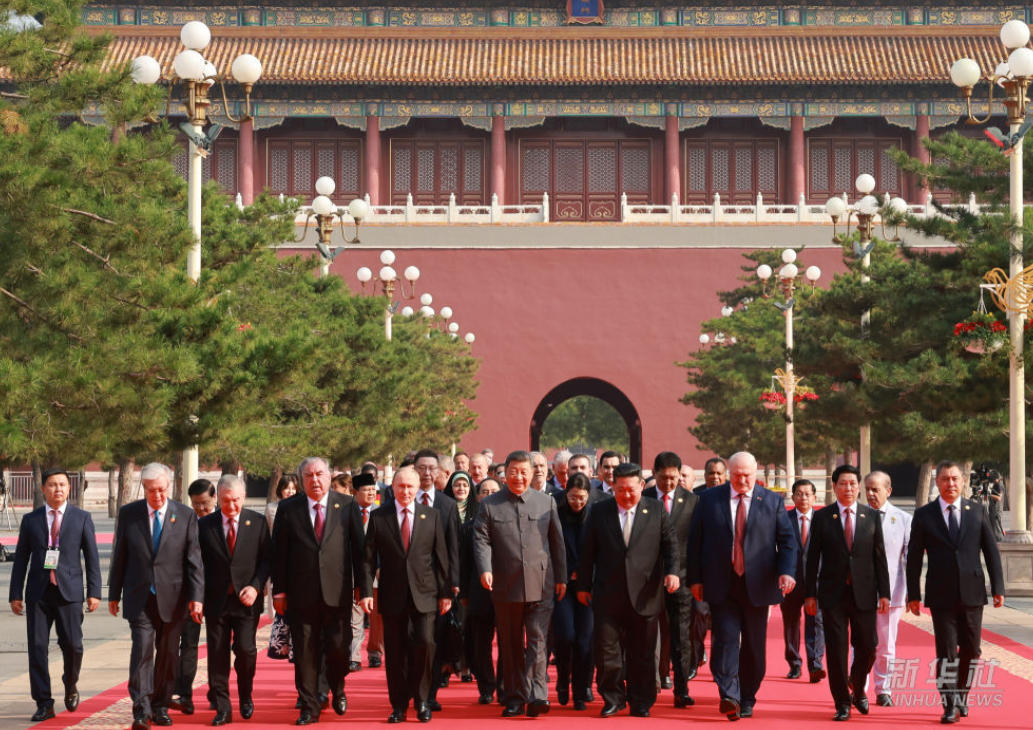习近平和彭丽媛迎接外方代表团团长及其配偶 第 2 张