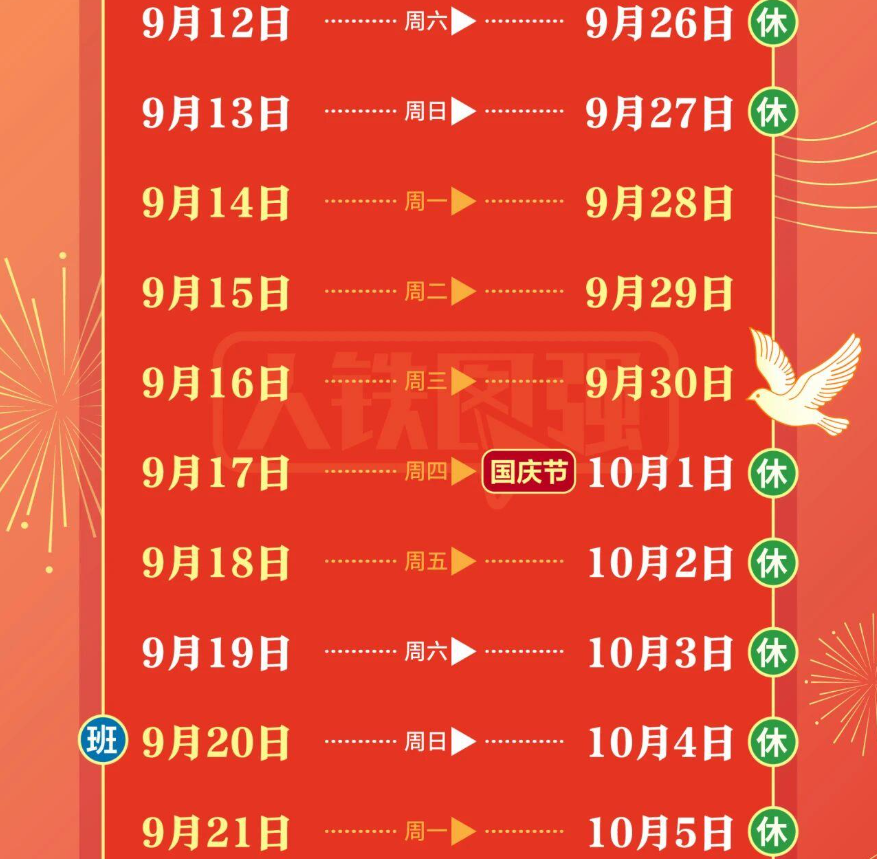 定好闹钟!9月30日火车票今日开售 国庆节首日车票明日可买 第 2 张 定好闹钟!9月30日火车票今日开售 国庆节首日车票明日可买 第 2 张