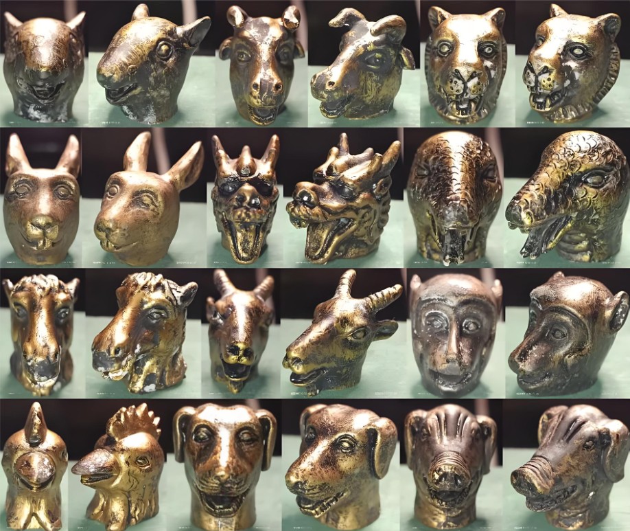 圆明园兽首铜像等78件海外回流文物在河南洛阳展出