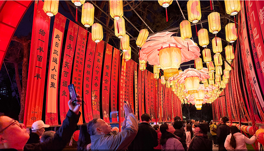 安徽合肥：人在灯中游 满目皆是春