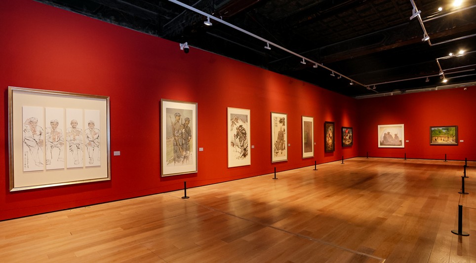 “纪念长征胜利90周年暨长征国家文化公园主题艺术展”在太庙艺术馆开幕 第 8 张