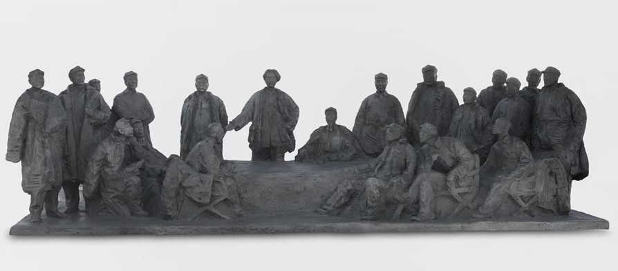 “纪念长征胜利90周年暨长征国家文化公园主题艺术展”在太庙艺术馆开幕 第 9 张