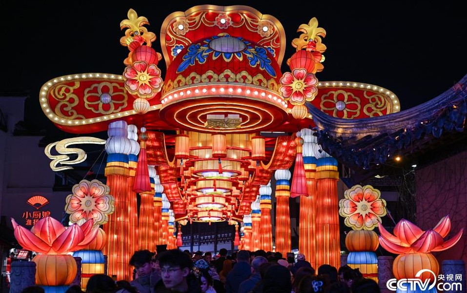 南京：第40届秦淮灯会夫子庙展区夜景璀璨 第 4 张